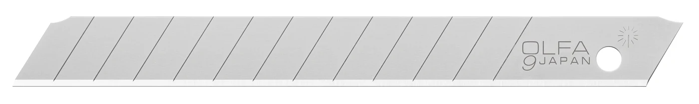 OLFA 9mm AB-S Stainless Steel Snap Blades - 10 or 50 Pack