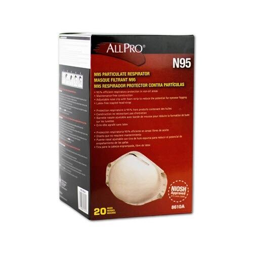AllPro N95 Particulate Respirator 20/Box