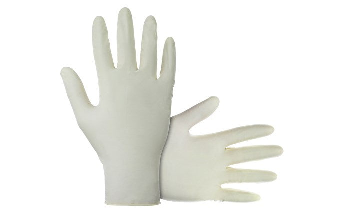 SAS Safety Dyna Grip Powder-Free Exam Grade Latex Disposable Gloves - 7 Mil - 100-Pack