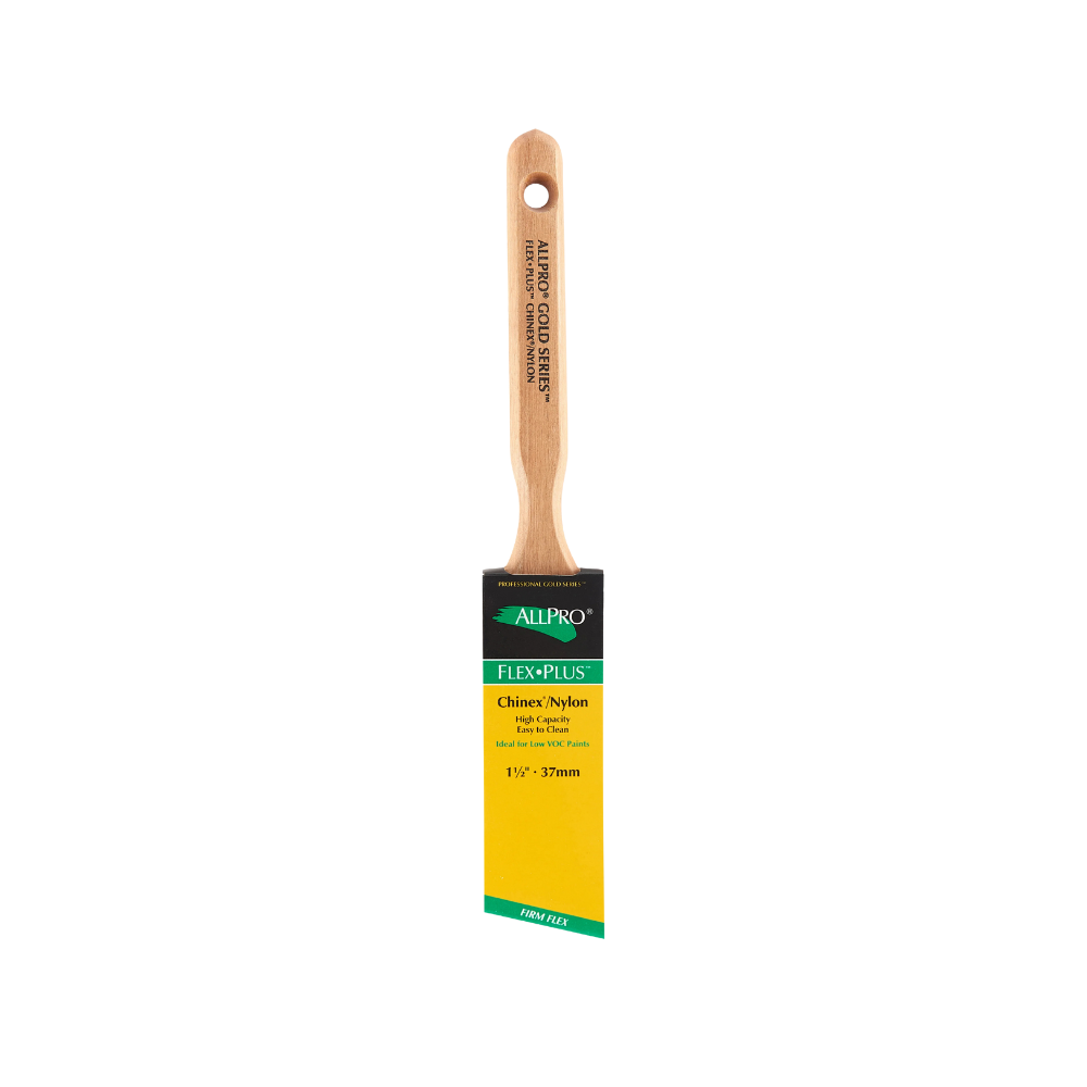 AllPro Flex Plus  1 1/2&quot; paintbrushes have chine/nylon bristles for high capacity