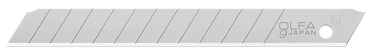OLFA 9mm AB-S Stainless Steel Snap Blades - 10 or 50 Pack