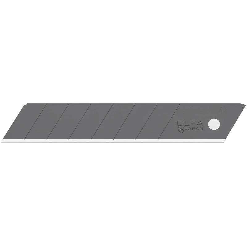 OLFA 18mm LBB Ultra-Sharp Black Snap Blade - 10 Pack