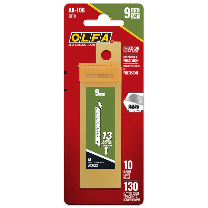 OLFA 9mm Snap Blades - 10 or 50 Pack | AB-B