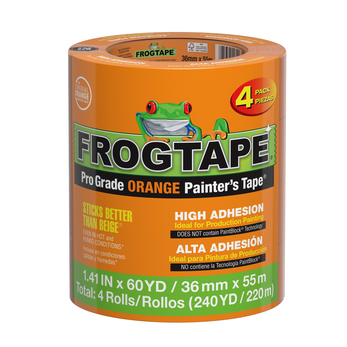 FrogTape® Pro Grade Orange Painter’s Tape®