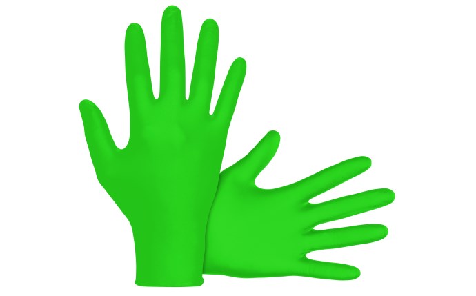 SAS Safety Raven® InVue Powder-Free Exam Grade Nitrile Disposable Gloves - 7 Mil - 100-Pack
