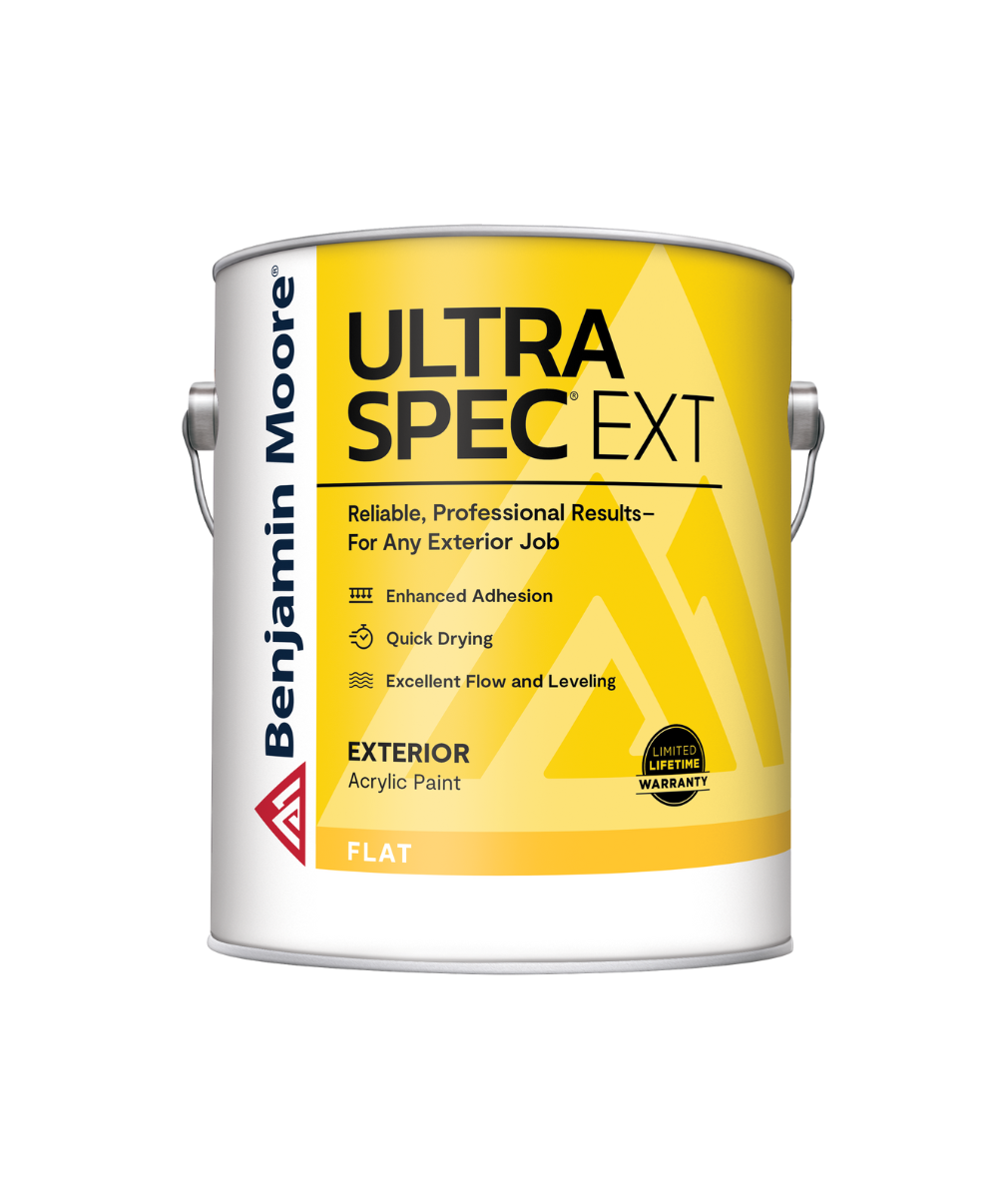 Benjamin Moore Ultra Spec® EXT Exterior Paint in flat finish available at West Whittier Paint. 
